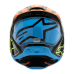 Alpinestars Youth Motocross Helmet Supertech S-M3 Fray - Black / Orange / Fluo Yellow