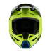 Alpinestars Youth Motocross Helmet Supertech S-M3 Radium - Fluo Yellow / Black / Blue