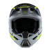 Alpinestars Youth Motocross Helmet Supertech S-M3 Radium - Grey / Black / Fluo Yellow