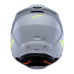 Alpinestars Youth Motocross Helmet Supertech S-M3 Radium - Grey / Black / Fluo Yellow