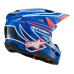 Alpinestars Youth Motocross Helmet Supertech S-M3 Wurx - Blue / Red / White / Black