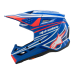Alpinestars Youth Motocross Helmet Supertech S-M3 Wurx - Blue / Red / White / Black