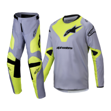 Alpinestars Kinder Crosskleding 2025 Racer Veil - Grijs / Fluo Geel