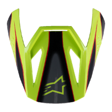 Alpinestars Youth Helmet Visor Supertech S-M3 Fray - Red / Fluo Yellow / Black
