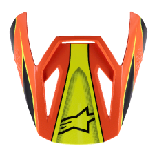 Alpinestars Youth Helmet Visor Supertech S-M3 Fray - Black / Orange / Fluo Yellow