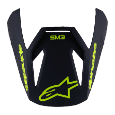 Alpinestars Youth Helmet Visor Supertech S-M3 Radium - Fluo Yellow / Black / Blue
