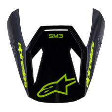 Alpinestars Kinder Helmklep Supertech S-M3 Radium - Grijs / Zwart / Fluo Geel