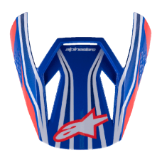 Alpinestars Kinder Helmklep Supertech S-M3 Wurx - Blauw / Rood / Wit / Zwart