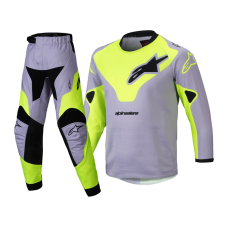 Alpinestars Mini Crosskleding 2025 Racer Veil - Grijs / Fluo Geel