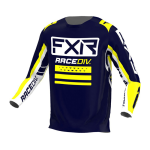 FXR Cross Shirt 2022 Clutch Pro - Midnight / Wit / Geel