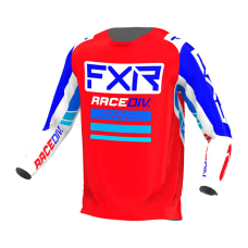 FXR Cross Shirt 2022 Clutch Pro - Rood / Royal Blauw / Wit