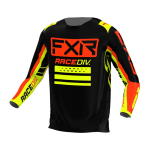 FXR Cross Shirt 2022 Clutch Pro - Zwart / Nuke Rood / HiVis