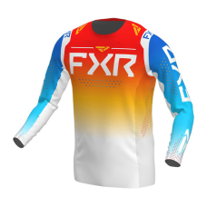 FXR Cross Shirt 2022 Helium - Blauw / Tangerine