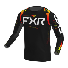 FXR Cross Shirt 2022 Helium - Zwart / Inferno