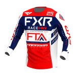 FXR Cross Shirt 2022 Podium Gladiator - Wit / Rood / Navy