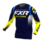 FXR Cross Shirt 2022 Revo - Midnight / Wit / Geel