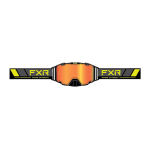 FXR Crossbril Maverick - Zwart / Charcoal / HiVis - Spiegel Lens