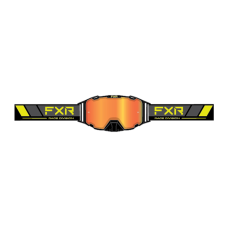 FXR Crossbril Maverick - Zwart / Charcoal / HiVis - Spiegel Lens