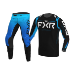 FXR Crosskleding 2022 Helium - Zwart / Sky Blauw
