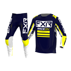 FXR Youth Motocross Gear Clutch Pro - Midnight / White / Yellow