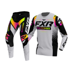 FXR Kinder Crosskleding 2022 Pro-Stretch - Grijs / Sherbert
