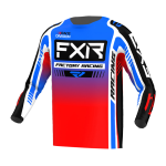 FXR Cross Shirt 2023 Clutch Pro - Blauw / Rood / Wit