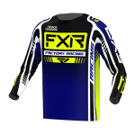 FXR Cross Shirt 2023 Clutch Pro - Midnight / HiVis / Wit