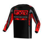 FXR Cross Shirt 2023 Clutch Pro - Zwart / Rood / Charcoal