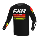 FXR Cross Shirt 2023 Clutch - Zwart / Oranje / HiVis