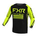 FXR Cross Shirt 2023 Contender - Zwart / HiVis