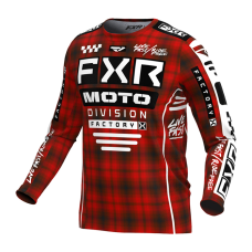 FXR Cross Shirt 2024 Podium Gladiator - Rood Plaid