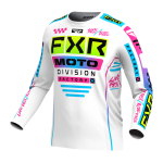 FXR Cross Shirt 2024 Podium Gladiator - Wit / Candy