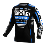 FXR Cross Shirt 2024 Podium Gladiator - Zwart / Blauw