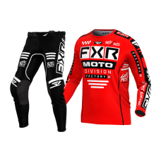 FXR Youth Motocross Gear 2024 Podium - Red / Black