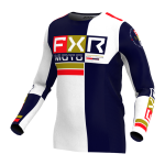 FXR Cross Shirt 2024.5 Podium Battalion - Navy / Wit / Rood