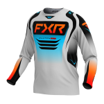 FXR Cross Shirt 2025 Clutch Pro - Grijs / Sky / Oranje