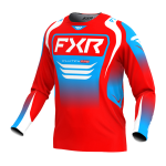 FXR Cross Shirt 2025 Clutch Pro - Rood / Wit / Cyan
