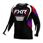 FXR Cross Shirt 2025 Clutch Pro - Zwart / Rood / Paars