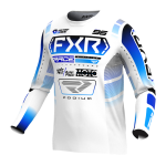 FXR Motocross Jersey 2025 Podium - White / Blue