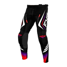 FXR Crossbroek 2025 Clutch Pro - Zwart / Rood / Paars