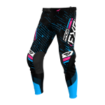 FXR Crossbroek 2025 Podium - Zwart / Cyan / Roze