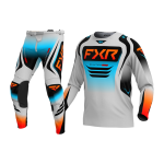 FXR Crosskleding 2025 Clutch Pro - Grijs / Sky / Oranje