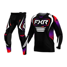 FXR Motocross Gear 2025 Clutch Pro - Black / Red / Purple