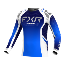 FXR Kinder Cross Shirt 2025 Helium - Cobalt