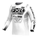 FXR Kinder Cross Shirt 2025 Podium - Wit / Zwart