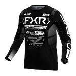 FXR Kinder Cross Shirt 2025 Podium - Zwart / Wit