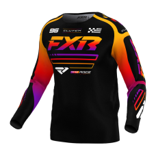 FXR Mini Motocross Jersey 2025 Clutch - Black / Spectrum