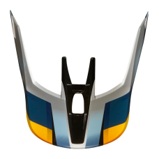 Fox Helmet Visor V3 Motif - Blue / Silver