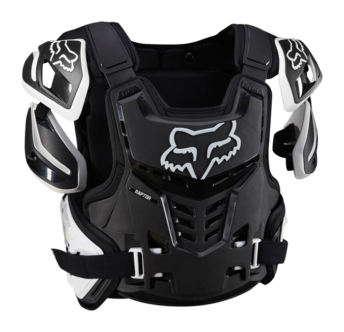 Peto motocross FOX Raptor Vest CE Black White Al Mejor Precio