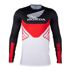 Fox Motocross Jersey 2025 Flexair Honda - Black / White